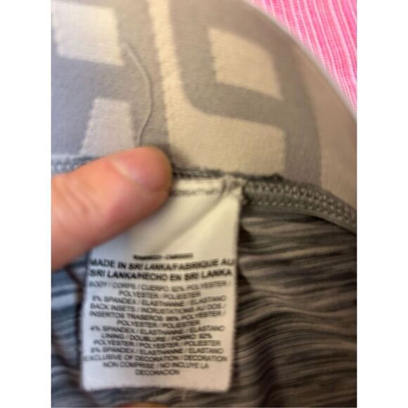 Nike pro dri fit xl gray stripe active pants capri - Picture 8 of 11